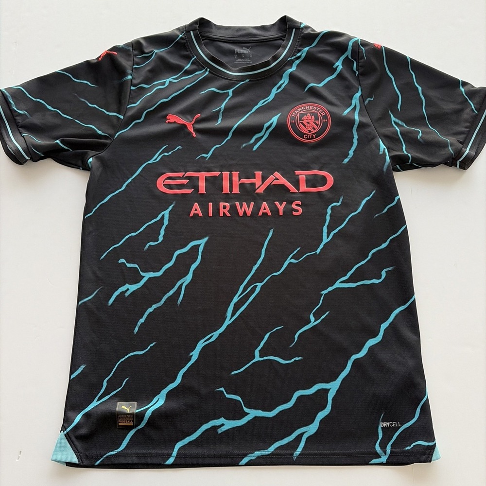 2023-24 Puma Men's Manchester City Third Soccer Jersey Medium Man City M